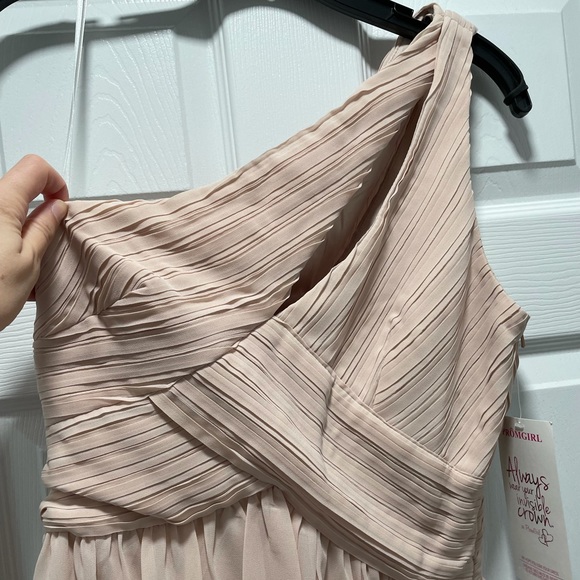Blush one shoulder dress with cut outs *NWT* - Picture 1 of 3